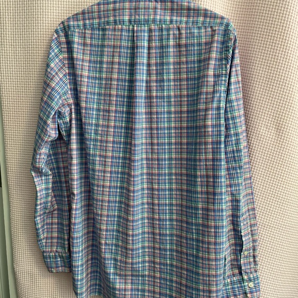 RALPH LAUREN long sleeve plaid dress shirt. Size M. - Picture 2 of 3